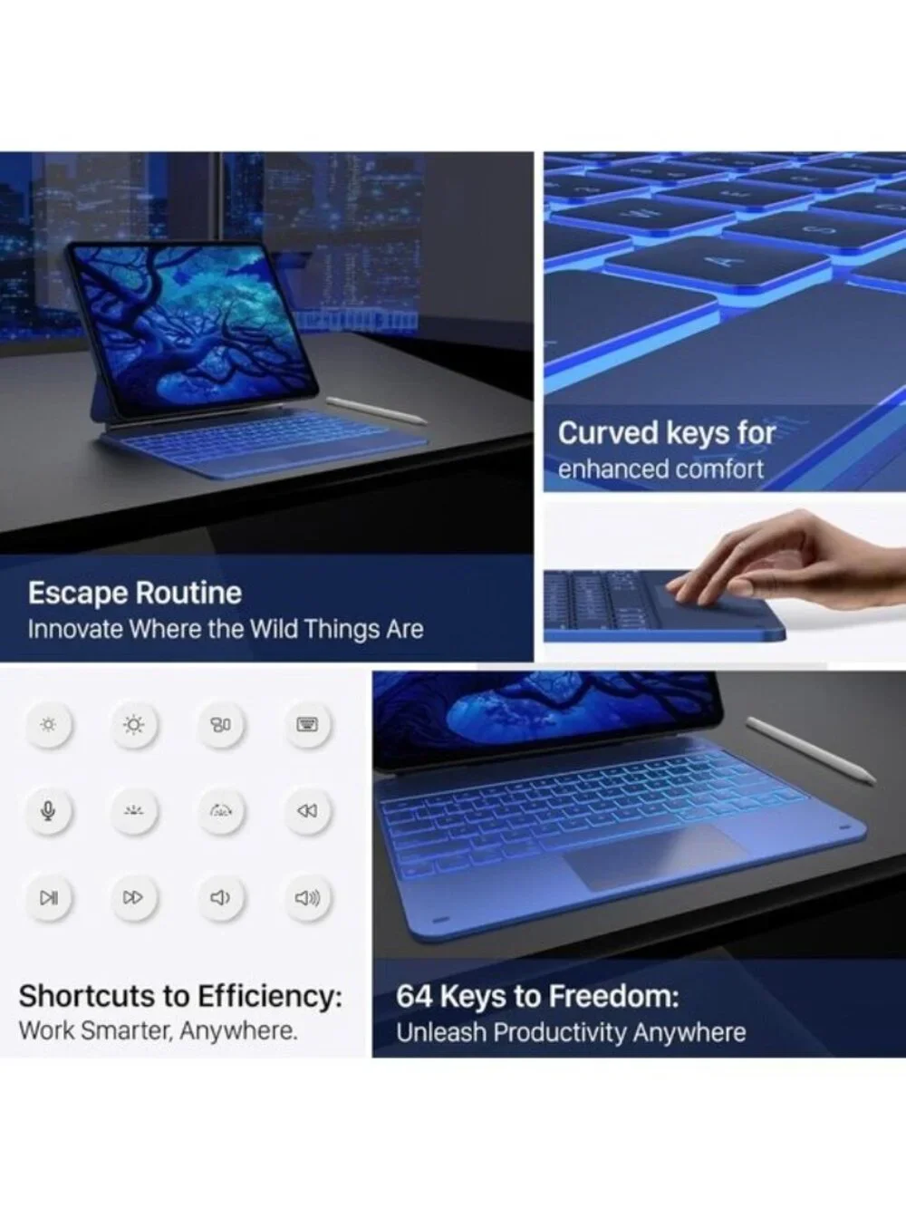 Typecase Edge Keyboard Case for iPad Air 13
